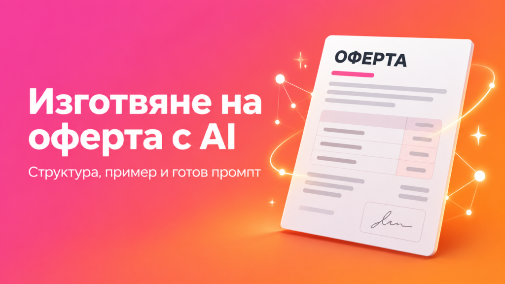 Изготвяне на оферта: структура, пример и помощ от изкуствен интелект (AI) 